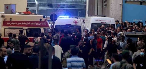 പരിക്കേറ്റവരെക്കൊണ്ട് നിറഞ്ഞ് ലെബനനിലെ ആശുപത്രികള്