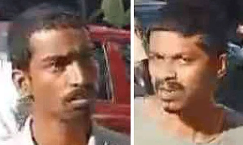 കടയ്ക്കൽ പട്ടണത്തിലെ അഞ്ച് കടകളിൽ കവർച്ച നടത്തിയ രണ്ടംഗ സംഘം പിടിയിൽ