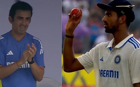 പൂനെയിൽ വാഷിംഗ്ടൺ സുന്ദറിൻ്റെ 7 വിക്കറ്റ് നേട്ടത്തെ അഭിനന്ദിച്ച് ഗൗതം ഗംഭീർ