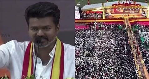 ‘ദ്രാവിഡ മോഡൽ എന്ന് പറഞ്ഞ് ജനങ്ങളെ പറ്റിക്കുന്നു; ഡിഎംകെയ്ക്കെതിരെ രൂക്ഷവിമർശനവുമായി വിജയ് | Vijay criticizes DMK