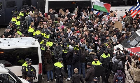 ഇസ്രായേൽ ഫ്രാൻസ് ഫുട്ബോൾ മത്സരത്തിനിടെ പലസ്തീൻ പതാകകൾക്ക് ഫ്രാൻസ് വിലക്കേർപ്പെടുത്തി