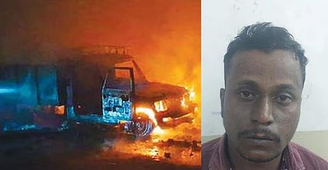 പോലീസ് അറസ്റ്റ് ചെയ്തതിൻ്റെ പ്രതികാരം; സ്റ്റേഷന് മുന്നിൽ നിർത്തിയിട്ട വാഹനത്തിന് തീയിട്ട യുവാവ് അറസ്റ്റിൽ | Crime