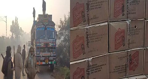 ലക്ഷ്യം പുതുവത്സര കച്ചവടം; ഉരുളക്കിഴങ്ങിനുള്ളിൽ ഒളിപ്പിച്ച് കടത്താൻ ശ്രമിച്ചത് 35 ലക്ഷം രൂപയുടെ മദ്യം; വളഞ്ഞിട്ട് പിടികൂടി പോലീസ് | Liquor smuggling