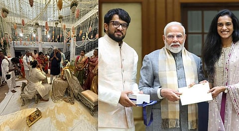 പിവി സിന്ധു വിവാഹിതയായി; വിവാഹ സല്ക്കാരം നാളെ