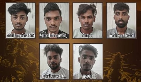 എക്സൈസ് സ്പെഷ്യൽ ഡ്രൈവ് : എറണാകുളത്ത് രണ്ടിടങ്ങളിൽ നിന്നായി 42 കിലോഗ്രാം കഞ്ചാവ് പിടിച്ചെടുത്തു; പശ്ചിമ ബംഗാൾ സ്വദേശികളായ ആറ് പേർ അറസ്റ്റിൽ | Excise special drive