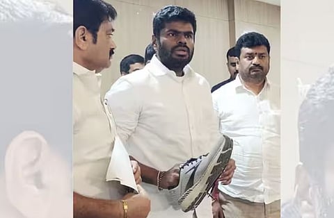 ഡിഎംകെയെ ഭരണത്തിൽ നിന്നും പുറത്താക്കും വരെ ചെരിപ്പിടില്ല: പ്രതിജ്ഞയെടുത്ത് ബിജെപി നേതാവ് അണ്ണാമലൈ | BJP Leader Annamalai Vs DMK