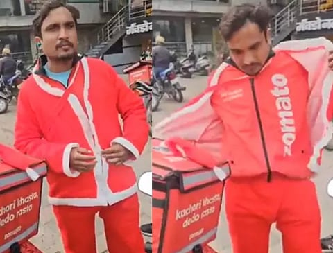 സാന്റാക്ലോസ് വസ്ത്രം അഴിപ്പിച്ചു, തടഞ്ഞു വച്ച് ചോദ്യം ചെയ്യലും; ക്രിസ്തുമസ് ദിനത്തിൽ ഡെലിവറി ബോയിയോട് ഹിന്ദുത്വവാദികളുടെ ക്രൂരത | Video