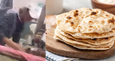 പാകം ചെയ്യുന്നതിനിടെ ചപ്പാത്തിയിൽ തുപ്പി പാചകക്കാരൻ ; വീഡിയോ പുറത്ത് വന്നതിനു പിന്നാലെ അറസ്റ്റ് | Man Spitting on Rotis