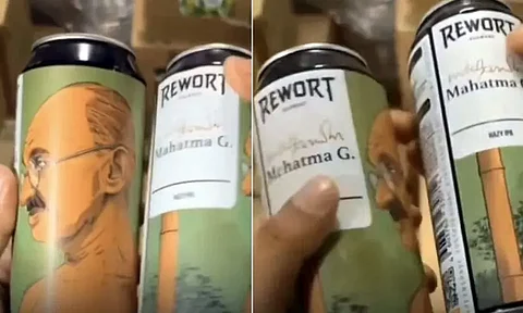 റഷ്യൻ ബിയർ ക്യാനിൽ മഹാത്മ ഗാന്ധിയുടെ ചിത്രവും ഒപ്പും; സമൂഹമാധ്യമങ്ങളിൽ വിമർശനം | Beer can