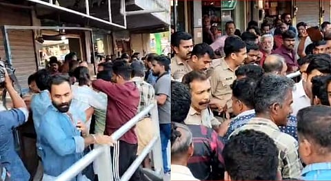 മന്ത്രി മുഹമ്മദ് റിയാസ് ഉദ്ഘാടനം ചെയ്യാനിരുന്ന റോഡ് ഉദ്ഘാടനം ചെയ്യാൻ നാട്ടുകാരുടെ ശ്രമം; തടഞ്ഞ് CPIM നേതാക്കൾ