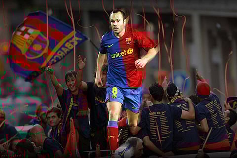 Barcelona honours long-time captain Andres Iniesta as he bids adieu