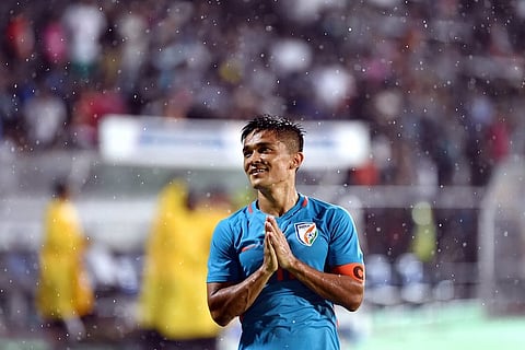 Indian football team captain Sunil Chhetri awarded Padma Shri