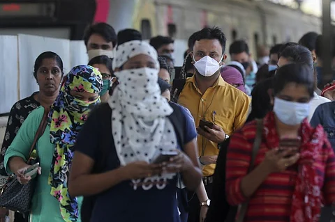 People wearing masks