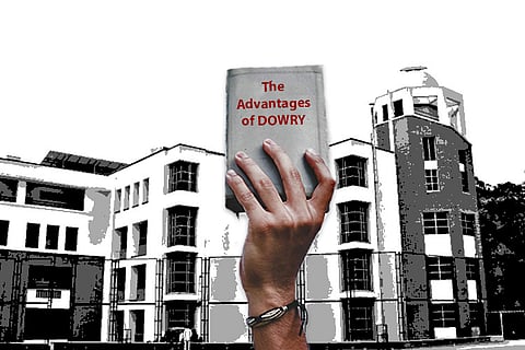 Did a Bengaluru college hand out study material that says dowry helps ugly girls?