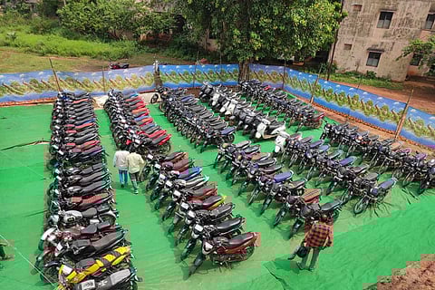 Stolen bikes recovered by East Godavari police