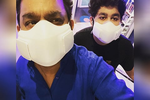 AR Rahman on the left and his son Ameen on the right.