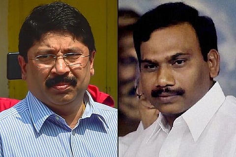 Dayanidhi Maran and A Raja