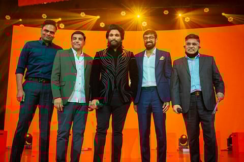 Actor Allu Arjun during Aha promotion event