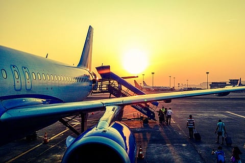 Representational image of passengers boarding a plane
