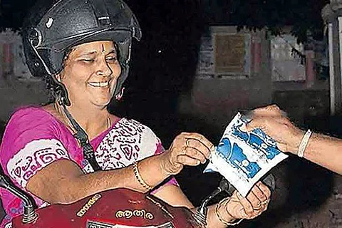 Thrissur's new Mayor Ajitha has been delivering milk for 18 yrs, and has no plans to stop