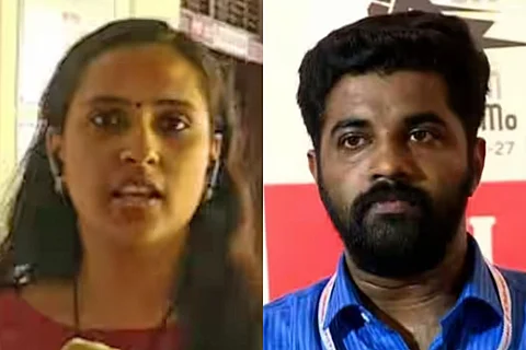 Kerala Asianet News Reporter Akhila Nandakumar and SFI state secretary PM Arsho