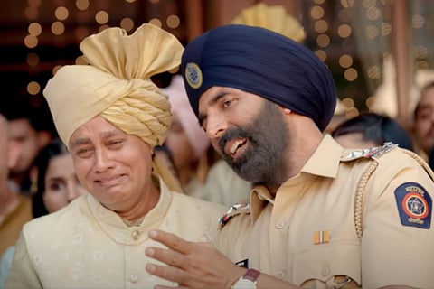 Screengrab from the advertisement featuring Akshay Kumar