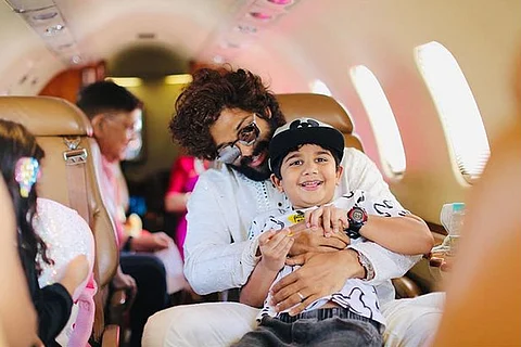 Allu Arjun with his son Ayaan