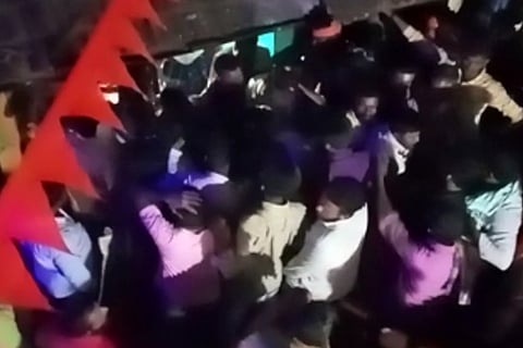 Panchamasali Lingayats assault Madigas in Haveri district.