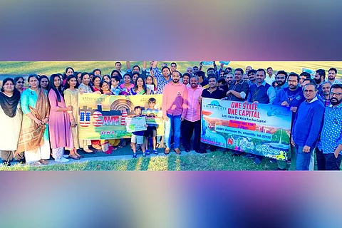 Andhra capital row: Telugu community in US holds protest in support of Amaravati farmers