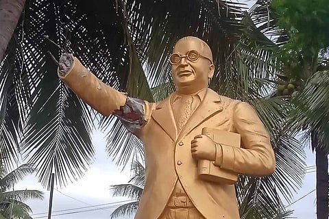 Ambedkar Statue Salem Vandalised