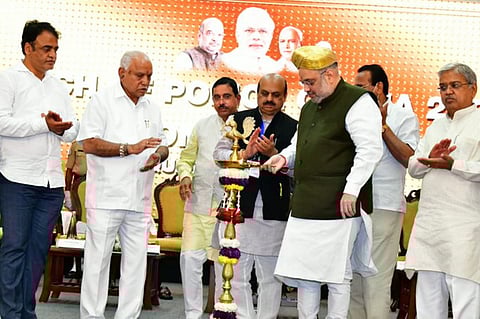 Yediyurappa with AMit Shah