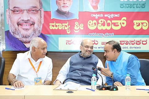 Amit Shah visits Karnataka, vows to make it Congress-free