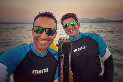 Filmmaker Amoghavarsha and late Kannada star Puneeth Rajkumar