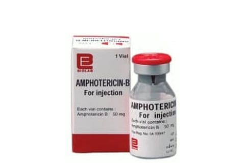 A vial and the packaging of the Amphotericin B