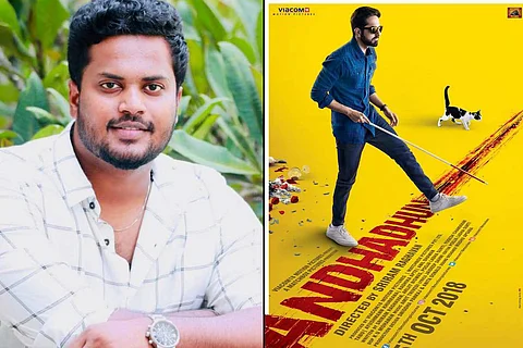 JJ Fredrick and Andhadhun poster