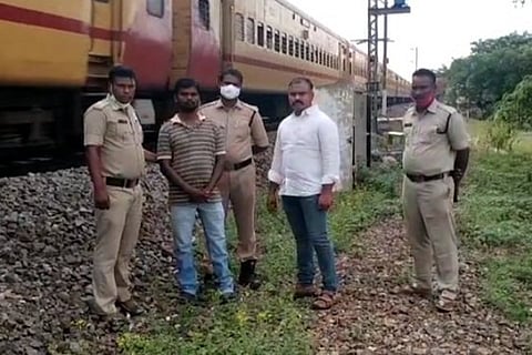 Andhra police save man attempting suicide at railway track