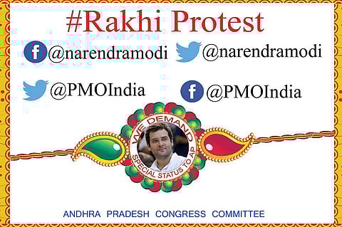 AP Congress to send digital rakhis to PM Modi asking to fulfill promises like special status