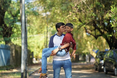 Anie Siva with her son