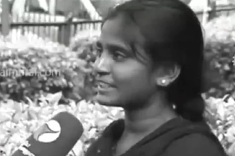 Deceased NEET aspirant Anitha speaking to Tamil channel Puthiya Thalaimurai