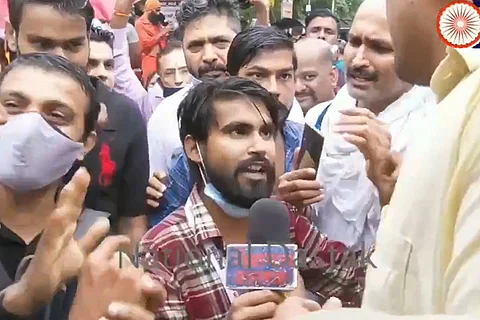 A protest in New Delhi