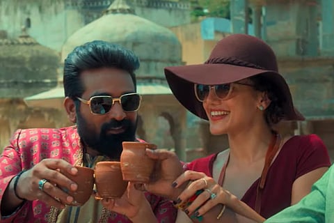 Vijay Sethupathi and Taapsee Pannu in the trailer of Annabelle Sethupathi