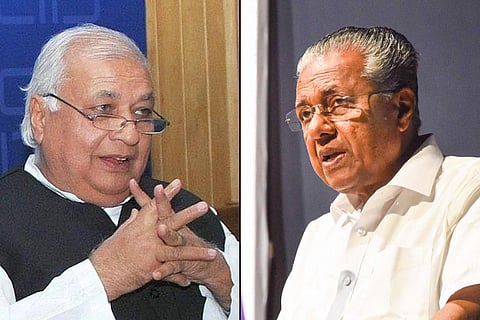 Kerala Governor Arif Mohammed Khan and Chief Minister Pinarayi Vijayan