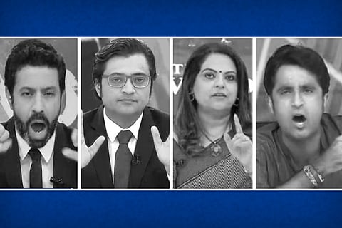 Rahul Shivshankar, Arnab Goswami, Navika Kumar and Pradeep Bhandari