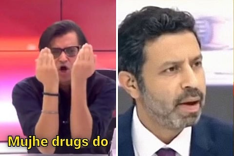 Arnab Goswami and Rahul Shivshankar