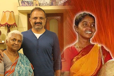 Perarivalan with his mother Arputham Ammal; Sengodi (R) 