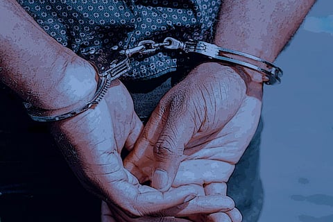 Representative image of man being arrested