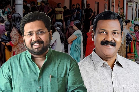 Congress MLA KS Sabarinathan and CPI(M)’s G Stephen, candidates from Aruvikkara constituency in Kerala