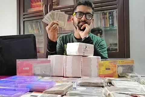 Meet the Kerala man who holds a record for having 11,111 Indian one-rupee notes