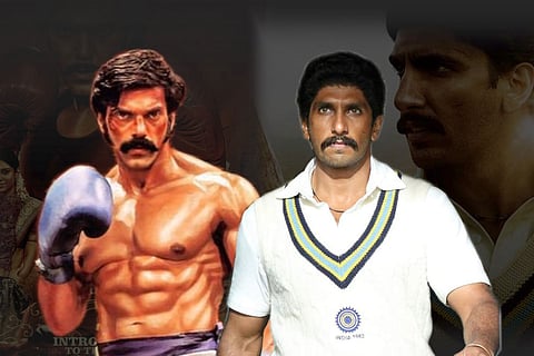 Arya in Sarpatta Parambarai and Ranveer Singh in 83