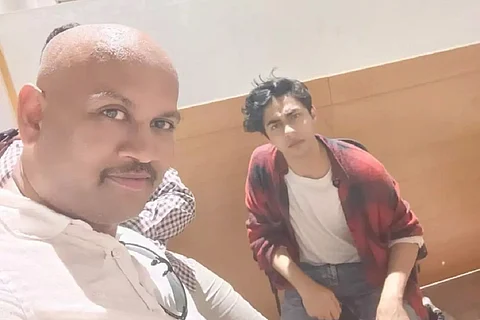Gosavi with Aryan Khan